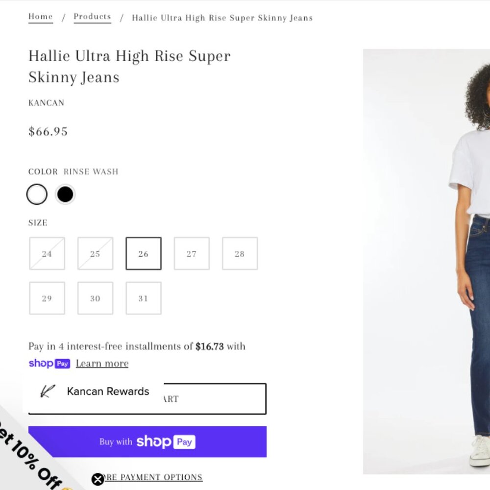 KanCan Hallie Ultra High Rise Super Skinny Jeans - Picture 4 of 5